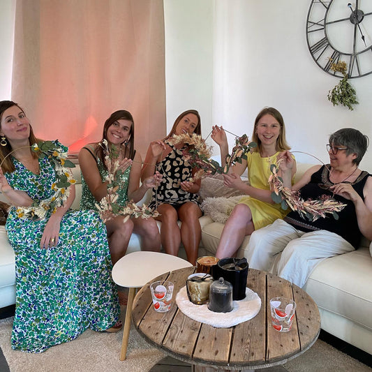 Un atelier de fleurs séchées du côté de Mettet