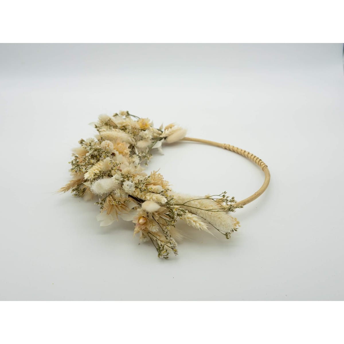 Couronne fleurs séchées en osier