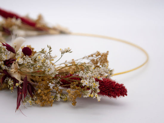 Couronne fleurs séchées 